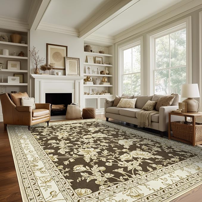 Large Neutral Brown Area Rug 10x12 - Image 6