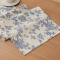 French Pastoral Farmhouse Table Runners, 13x72 Inch Blue | 100% Organic Cotton by Unknown
