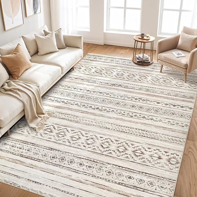 cotiled 9x12 Area Rugs Living Room Rug: Washable Boho Rugs - Image 6