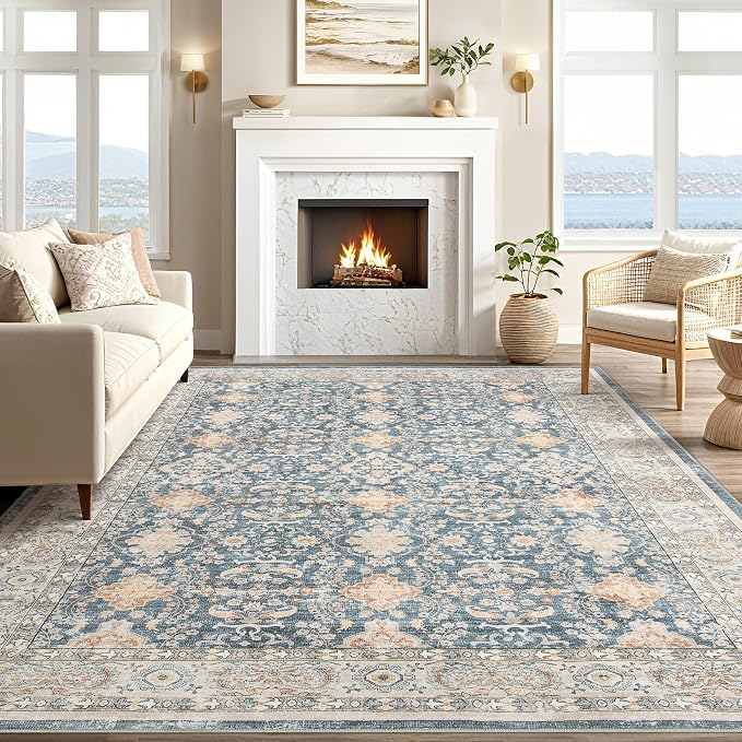 Vintage Living Room Area Rug 10x14 - Image 5