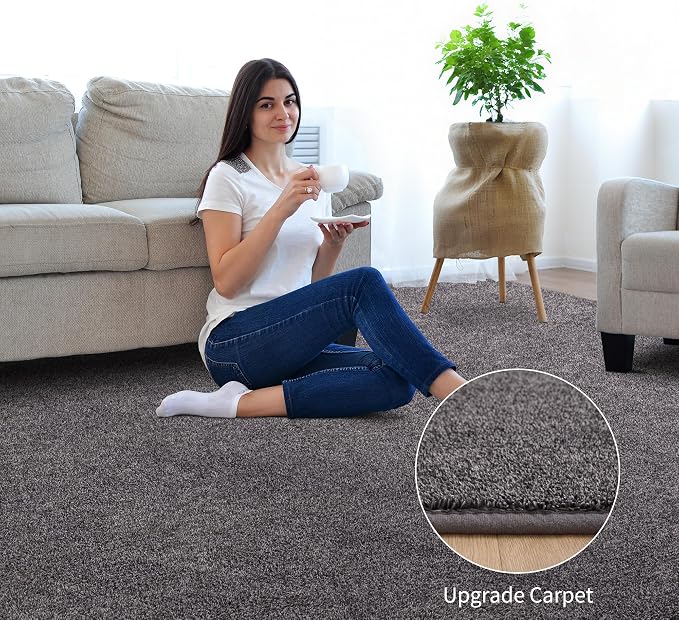 Keeko 3x5 Area Rugs for Living Room, Soft Modern Memory Foam Bedroom Rug - Image 2