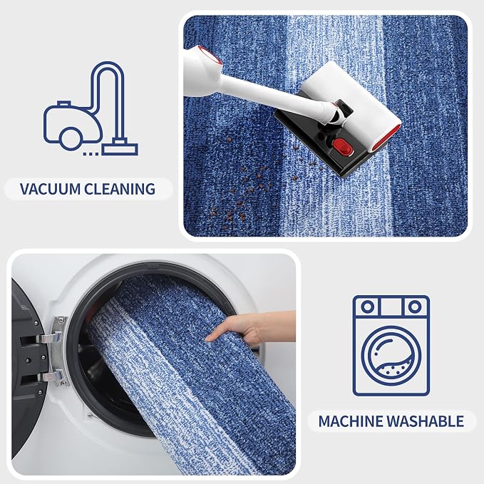 Kitinjoy Indoor Outdoor Door Mat, 59x36 Non-Slip Absorbent Dirt Trapper - Image 5
