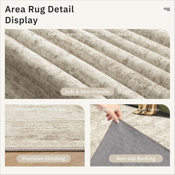 Soalmost Runner Rug 2'6" x 16' Washable Non-Slip 2.5x16 ft Long Runner Rugs - Image 6