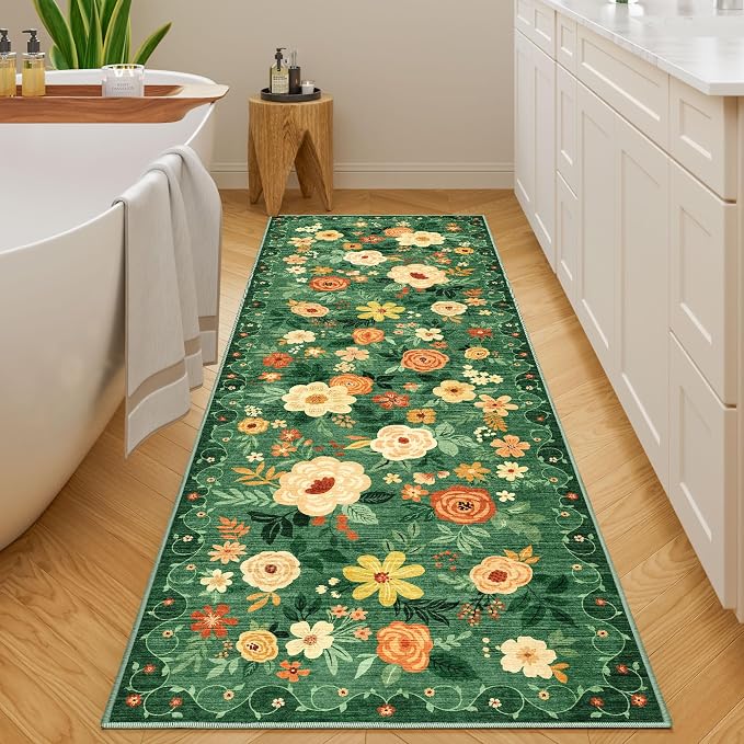 DUKINO Runner Rug, 2x10 Kitchen Hallway Carpet, Washable - Image 3