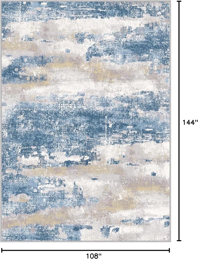 BEIMO Area Rugs 9x12 for Living Room Bedroom, Large Modern Abstract Machine - Image 2