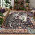Moynesa Tiger Washable Area Rug, Boho 6x9 Rug by Moynesa