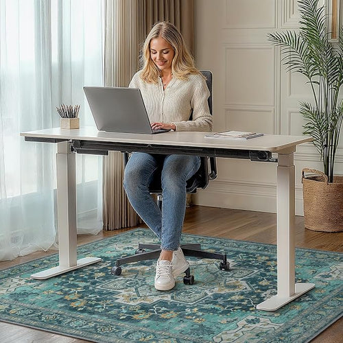 36"x48" Office Chair Mat for Hardwood Tile Floor, Under Desk Carpet Protector - Image 2