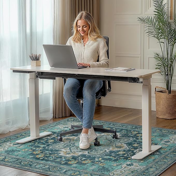 48"x72" Office Chair Mat for Hardwood Tile Floor, Under Desk Carpet Protector - Image 2