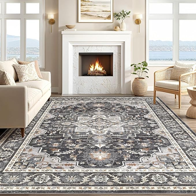 Vintage Living Room Area Rug 10x14 - Image 5