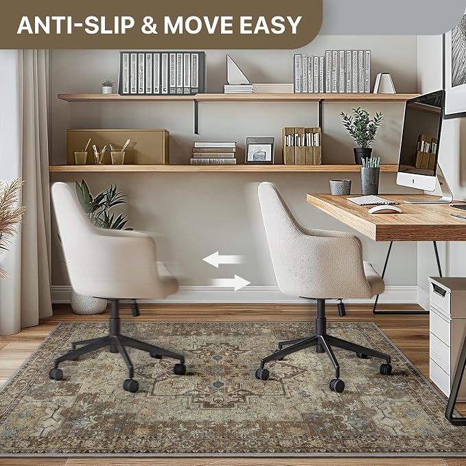 48"x60" Office Chair Mat for Hardwood Tile Floor, Under Desk Carpet Protector - Image 5