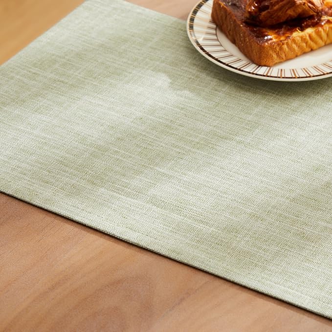 Rustic Cotton Linen Table Runner, 13x90 Inches Green | Farmhouse Style Linen - Image 6