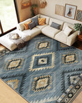 BESTSWEETIE Area Rug 8x10 Rug Machine Washable Non-Slip Low Pile Print Pattern by BESTSWEETIE