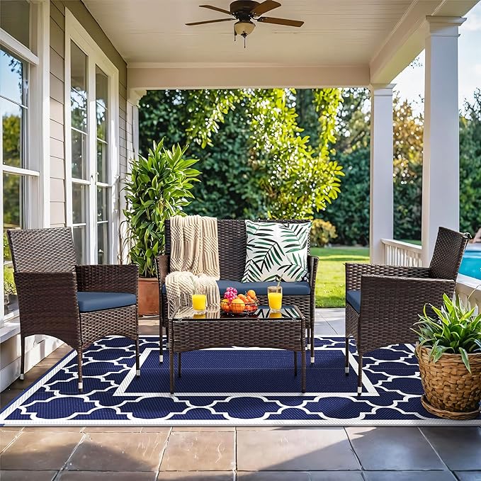 GENIMO 6' x 9' Outdoor Rug Waterproof - Image 2