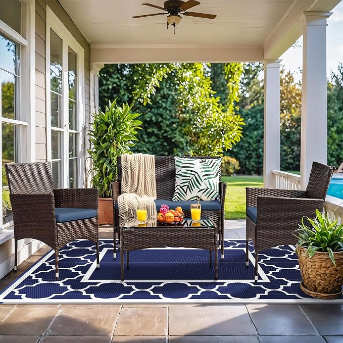 GENIMO 5' x 8' Outdoor Rug Waterproof - Image 2