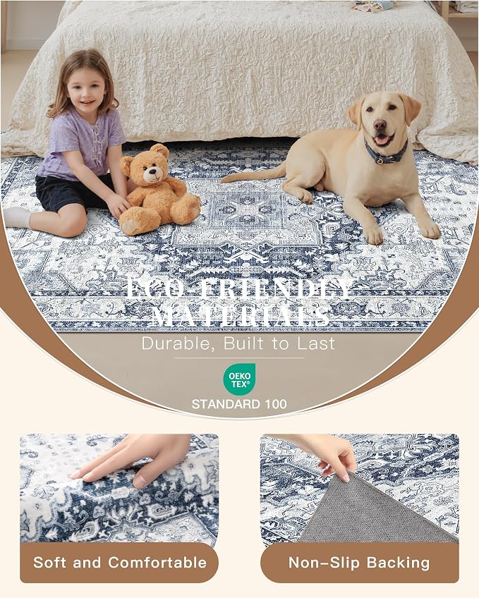 Madane Washable Runner Rug - Image 6
