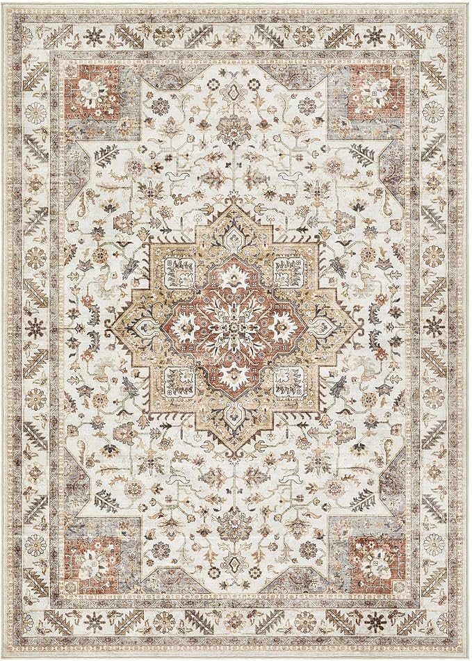 Vintage Living Room Area Rug 7x9 - Image 10