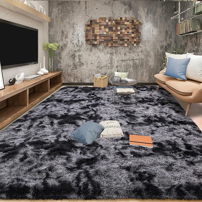 Tepook Fluffy Large Rugs for Living Room, Area Rug 6x9 Carpet for Bedroom by Tepook