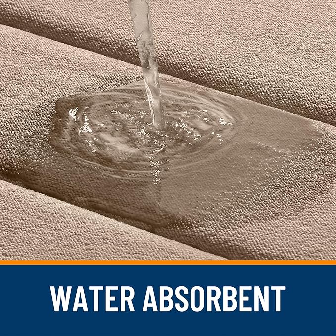 OLANLY Memory Foam Bath Mat 40x32, Super Soft Absorbent Bathroom Rugs, Quick Dry - Image 4