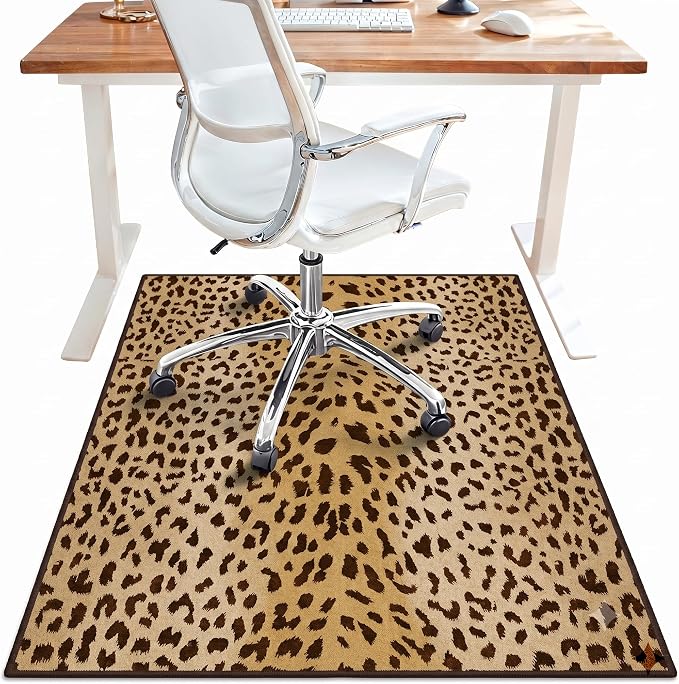 36"x60" Office Chair Mat for Hardwood Tile Floor, Under Desk Carpet Protector by BESBLEE