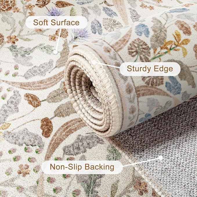 AMTOVO 2x6 Runner Rug for Hallway, Washable Non-Slip Long Kitchen Carpet - Image 6