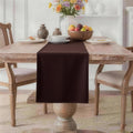 MEANMOY Brown Table Runner 90 Inches Long Waterproof Washable Table Runners | by MEANMOY