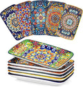 vancasso Simi 9.5 Inch Rectangular Dinner Plates Set of 6 by vancasso