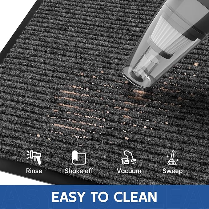 Front Door Mat, Commercial Floor Entrance, Low Profile, Durable Rubber Backing - Image 5