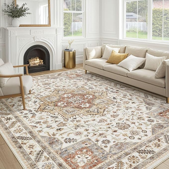 Vintage Living Room Area Rug 10x12 by COTILED