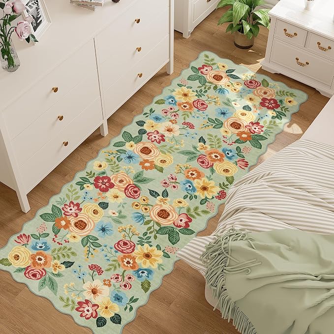 DUKINO 2.6x8 Runner Rug for Hallway, Washable Kitchen Rug - Image 5