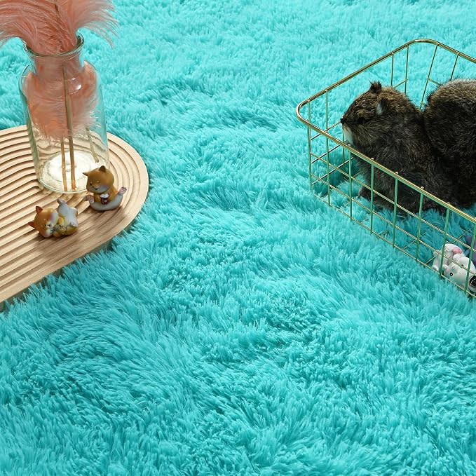 Andecor Soft Fluffy Bedroom Rugs, 5 x 8 Feet Indoor Shaggy Plush Area Rug - Image 3