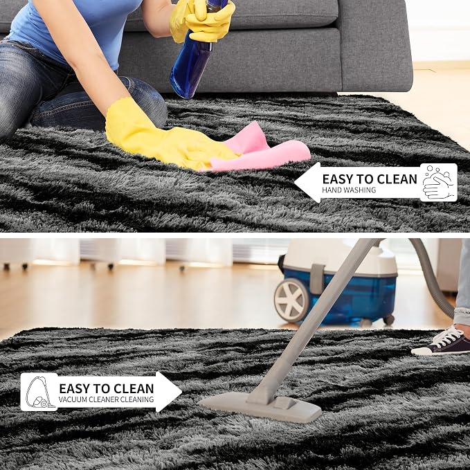 Tepook Soft Fluffy Rugs for Living Room, 5x8 Shaggy Area Rug for Bedroom - Image 7
