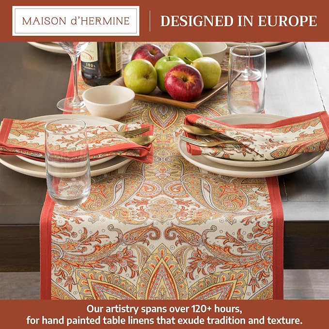 Maison d' Hermine Table Runner 100% Cotton 14.50" x 60" | Table Runners 60 - Image 2