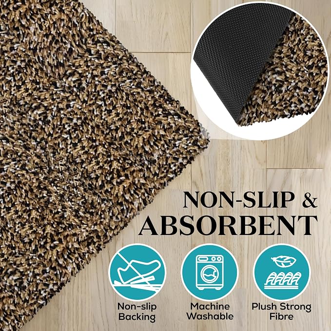 Premium Microfiber Indoor Door Mat – 36"x60" Washable Entry Mat, Waterproof - Image 4