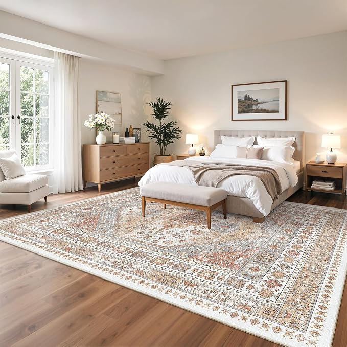 zesthome 10x14 Area Rugs, Stain Resistant Washable Rug, Ultra-Thin Rugs - Image 9