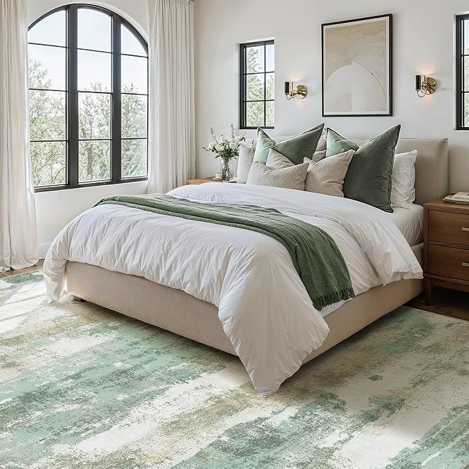 BEIMO Area Rugs 7'6"x9'6" for Living Room Bedroom, Modern Abstract Machine - Image 3