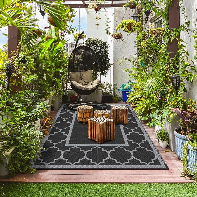 GENIMO 6' x 9' Outdoor Rug Waterproof - Image 3
