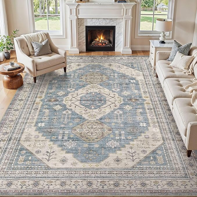 5x7 Washable Area Rug, Large Rugs - Image 9