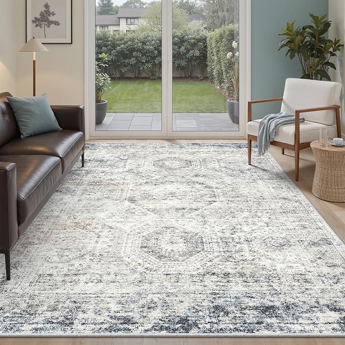 Soalmost 6x9 Area Rug for Living Room Washable 6x9 Non-Slip Modern Rugs for by Soalmost