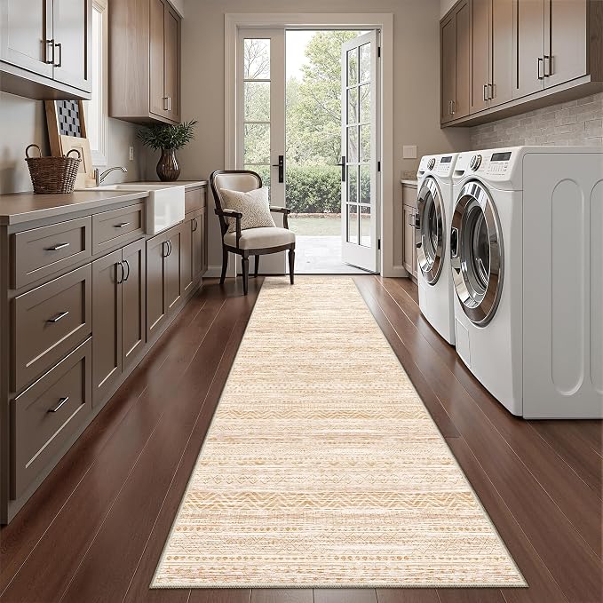 Miukiki 2x10 Runner Rug Moroccan Washable Hallway Runner Rug Non Slip Indoor - Image 8
