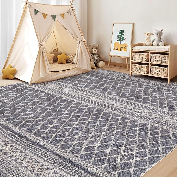 cotiled 5x8 Area Rugs Living Room Rug: Washable Boho Rugs - Image 7