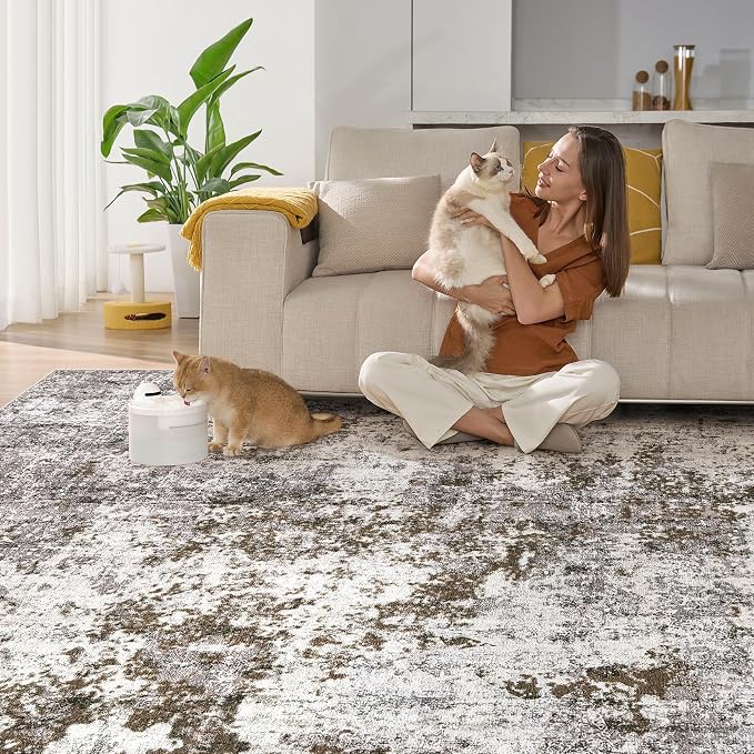 DMOYEST 8x10 Area Rug for Living Room, Washable & Non Slip Large Indoor Carpet - Image 6