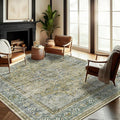 CHAMPLANT Washable Area Rug 9'x12' Boho Design Non-Shedding Easy Care Ideal by CHAMPLANT