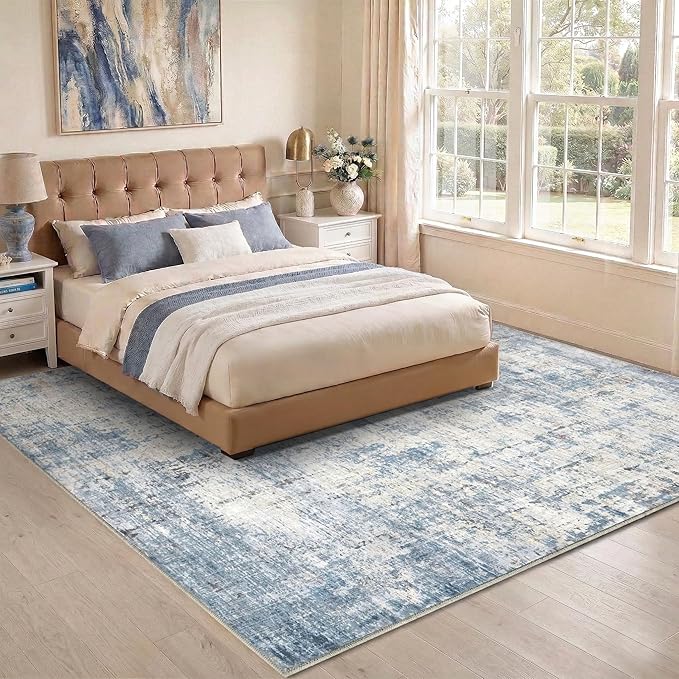 9x12 Area Rugs Washable Living Room Rug-No Slip Soft Carpets Modern Abstract - Image 8