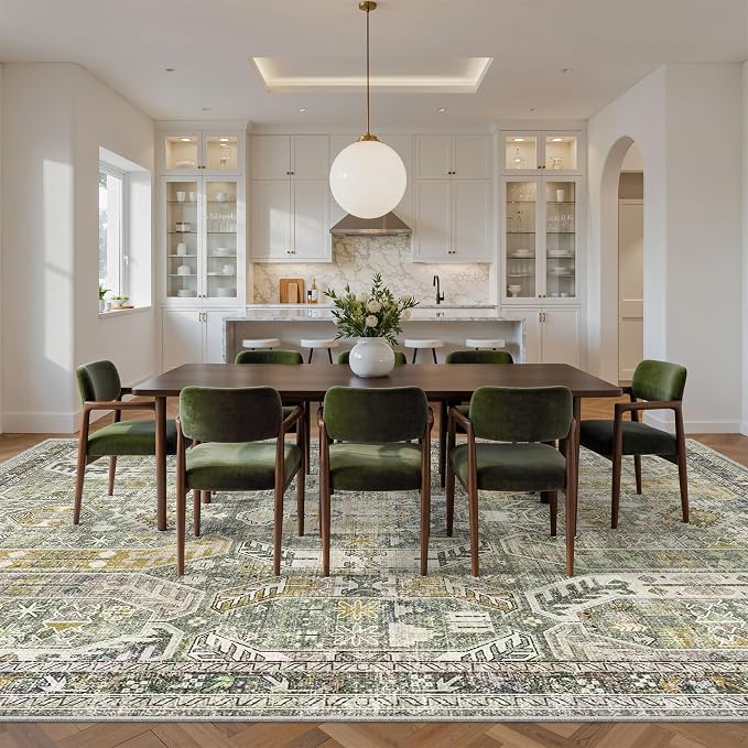 befbee 9x12 Area Rug, Ultra-Thin Washable Rugs - Image 7