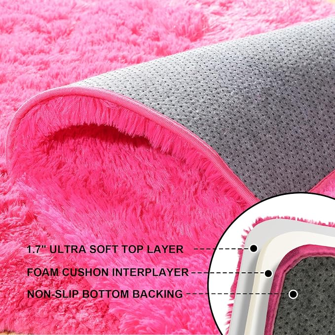 6x9 Area Rugs for Living Room, Large Fluffy Rugs for Bedroom, Fuzzy Shag Soft - Image 3
