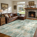 DMOYEST 10x14 Area Rug for Living Room, Washable & Non Slip Large Indoor Carpet by DMOYEST