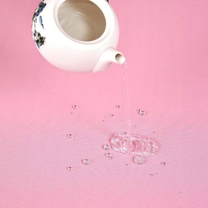 MEANMOY Pink Table Runner 90 Inches Long Waterproof Washable Table Runners | - Image 4