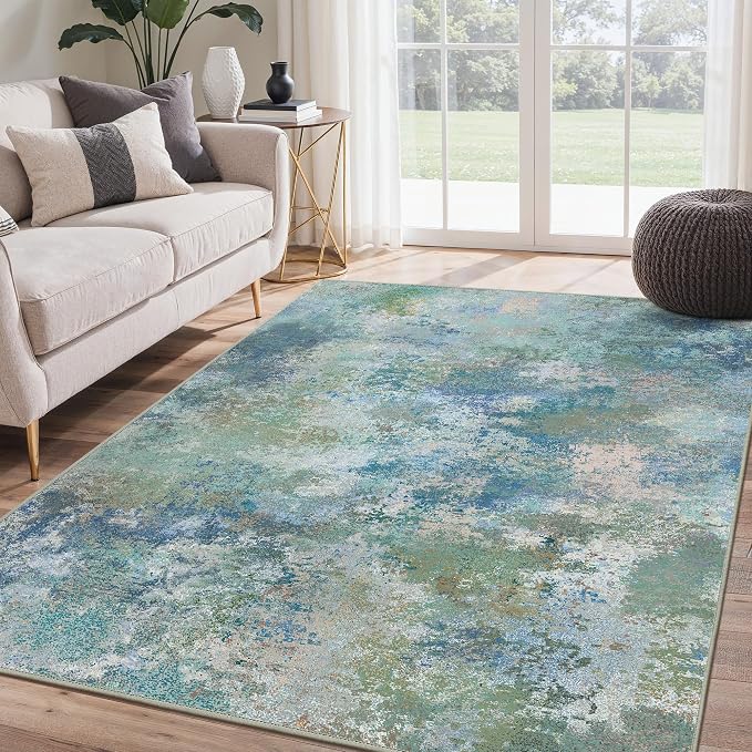 BEIMO Area Rugs 3x5 for Living Room Bedroom, Modern Abstract Machine Washable by BEIMO