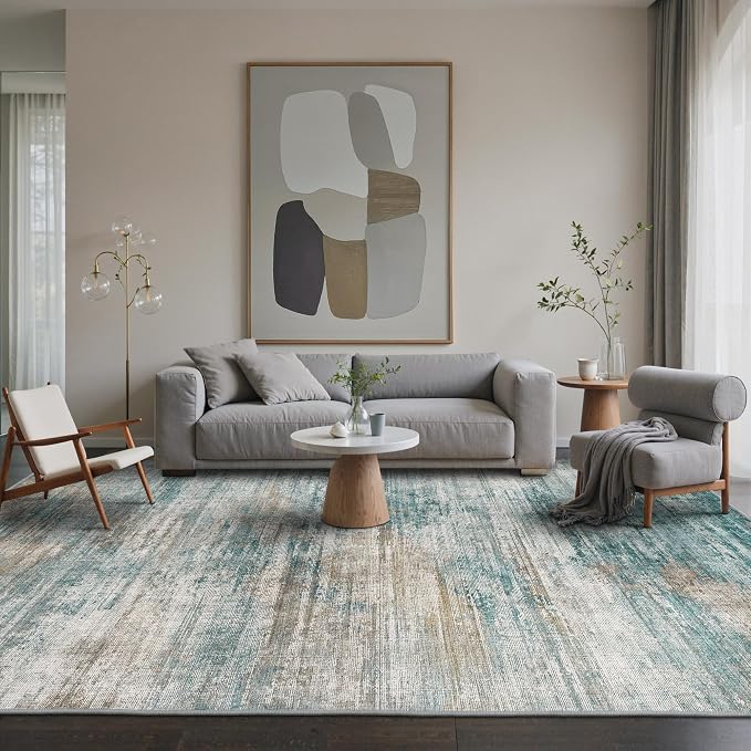 BEIMO Area Rugs 3x5 for Living Room Bedroom, Modern Abstract Machine Washable - Image 3