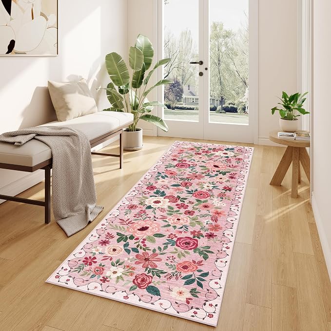 DUKINO 2x10 Kitchen Runner Rug for Hallway, Washable Runner Rug - Image 3